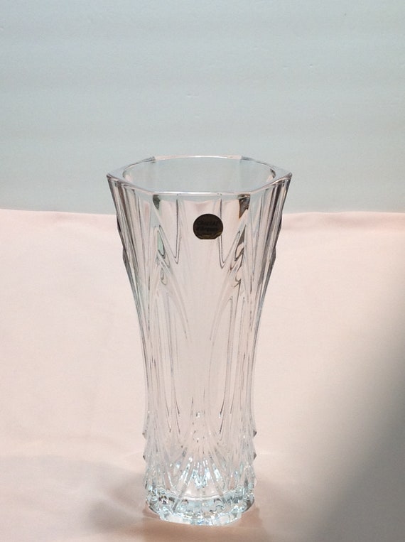 Cristal D Arques France Crystal Vase 9 1 2 Tall Etsy Cristal D Arques France Crystal Vase 9 1 2 Tall Etsy