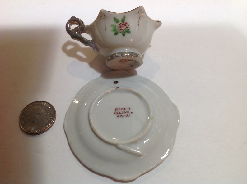 Made in Occupied Japan Miniature Tea Cup and Saucer Etsy Canada