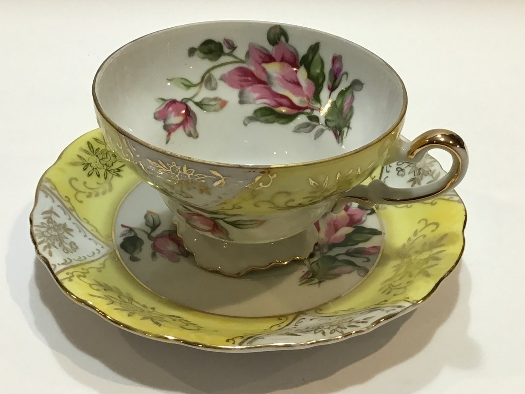 Nixon Yoko Boeki Porcelain Tea Cup and Saucer Made in Japan Etsy
