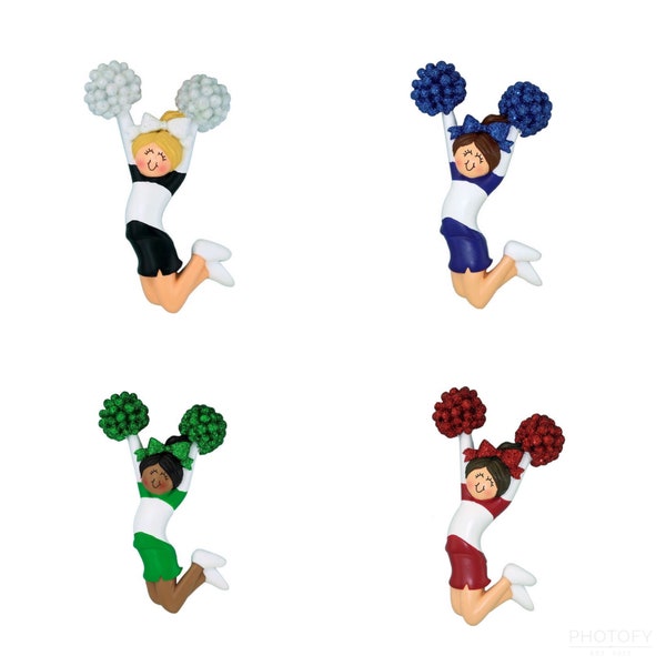 Cheerleader Ornament // Personalized Cheer Ornament // Cheer Coach Gift // Cheer Team Gift // Cheer Uniform Custom Gift