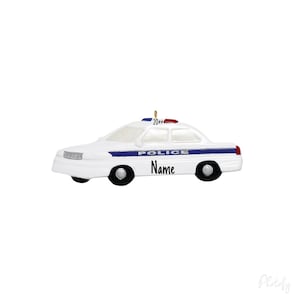 Police Car Ornament with Name // Personalized Gift for Police Officer // Christmas Gift for Police Officer // Patrol Car // State Trooper