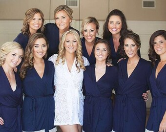 bridal party robes wedding robes for women cotton bridesmaid robes for bridesmaid gift bridal robe for bride robe set of 6 4 5 6 7 8 9 11