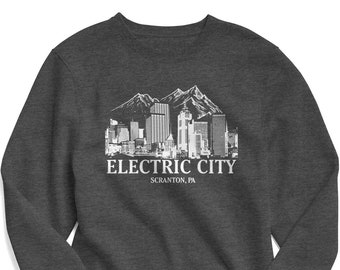 The Office Sweatshirt - The Electric City - Dunder Mifflin - Jim Halpert - Michael Scott - Scranton