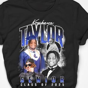 Senior 2025 Custom Graduation Shirt, 2025 Grad Shirt, Senior Portraits, High School Grad, Senior T-shirt, Jr. High Graduation