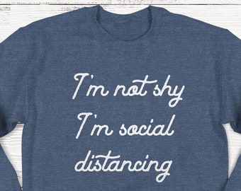 Sweater voor sociale afstand, introverte antisociale top