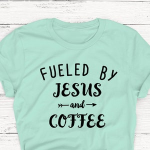 Gevoed door Jezus T-shirt, Pasen T-shirt, Dames Paasshirt, Jezus T-shirt, Christelijk Shirt, Jezus, God, Aanbidding, Religie, Geloof, Hoop