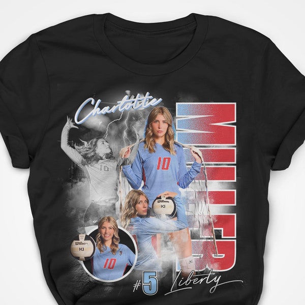 Custom Volleyball Player T-Shirt, Team Fan Shirt