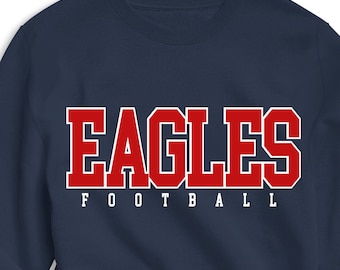 Custom Football Team Sweatshirt, Personalized Sports Gift