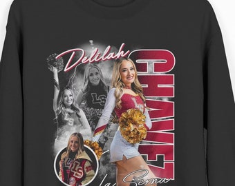 Custom Cheer Sweatshirt, Personalized Cheerleading Crewneck, Dance Spirit Wear Gift for Moms, Game Day Support Outfit