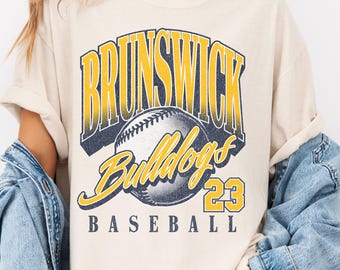 Vintage 90's Baseball Shirt, Custom Baseball Tee, Retro Softball Apparel, Game Day, Name Number