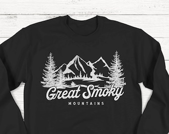 Great Smoky Mountains Sweatshirt, Vintage National Park Clothing