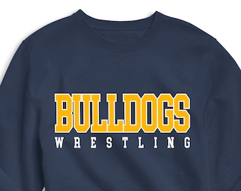 Custom Wrestling Team Sweatshirt, Personalized Sports Pullover