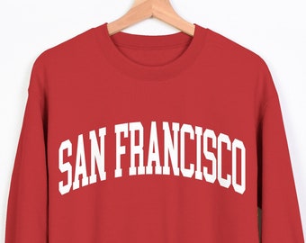 San Francisco Sweatshirt, The Bay Sweatshirt, Sunday Funday, Sports Sweatshirt, Pullover Sweatshirt, Tailgate, Game Day, Retro Sweatshirt