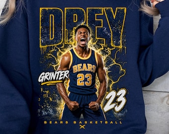 Custom Basketball Photo Sweatshirt, Personalized Player Poster, Basketball Mom, Game Day, Senior Night Gift, Team Spirit T-Shirt