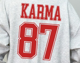 Karma Sweatshirt, Kansas City Sweatshirt, Karma Is the Guy, Sport Sweatshirt, Pullover Sweatshirt, Oversized Sweatshirt