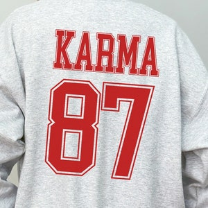 Karma Sweatshirt, Kansas City Sweatshirt, Karma Is the Guy, Sports Sweatshirt, Pullover Sweatshirt, Oversized Sweatshirt image 1