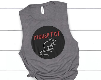 Parks and Recreation Tank, Mouse Rat Shirt, Women's Shirt, Parks and Rec Shirts, TV Show, Leslie Knope, Ron, Andy
