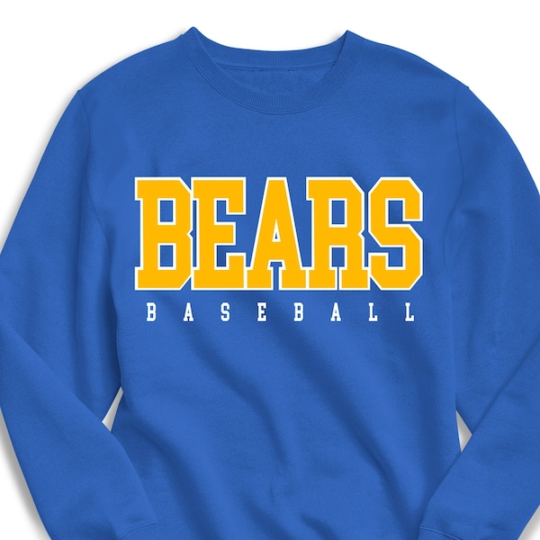 Custom Baseball Team Sweatshirt, Personalized Sports Gift