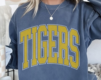 Custom Sports Team Comfort Colors Sweatshirt, Vintage Style
