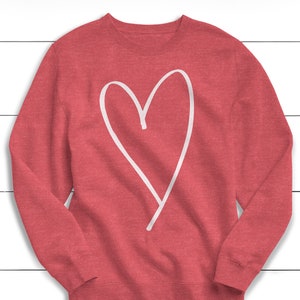 Valentine&#39;s Day Sweatshirt, Love, Heart Sweatshirt, Anti Valentines, Heart Shape, Peace, Christmas, Fall Sweater, Women&#39;s Sweatshirt, Heart