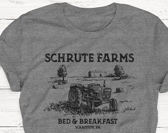 Tractor Schrute Farms Tshirt, The Office Shirt, Funny Shirt, Humor, Gift, Schrute Beets, The Office, Tshirt, Vintage, Retro, TV Show, Dwight