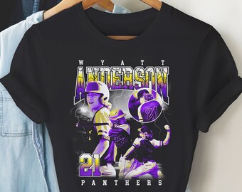 Custom Baseball T-shirt, Bootleg Player Shirt, Team Name