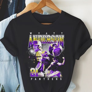 Custom Baseball T-shirt, Custom Player Shirt, Custom Baseball Shirt, Custom Basketball Shirt, Soccer Shirt, Bootleg Player Shirt, Team Name