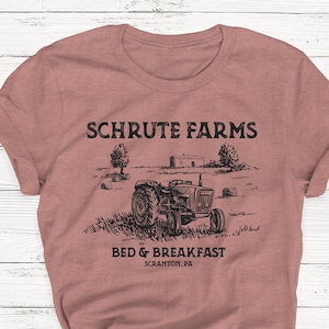 Tractor Schrute Farms Tshirt, The Office Shirt, Funny Shirt, Humor, Gift, Schrute Beets, The Office, Tshirt, Vintage, Retro, TV Show, Dwight