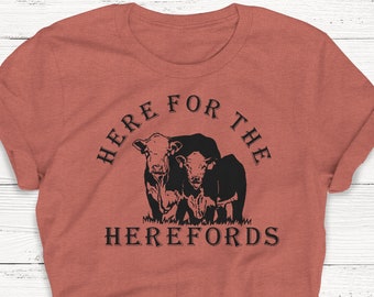 Western Shirt, Ladies Unisex Crewneck Shirt, Rodeo, Western Shirt, Herefords, Cowboy, Cute Tshirt, Vintage, Retro, Gift, Funny T-shirt