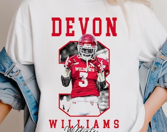 Custom Football Player Shirt, Personalized Photo Number Tee, Game Day Sports Shirt, Player Name, Football Gifts, Senior Night, Fanatics