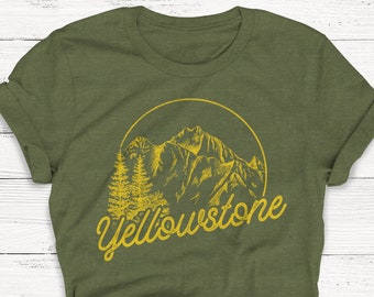 Yellowstone Tshirt, Outdoor Shirt, National Park Shirt, Retro Shirt, Vintage, Camping Shirt, Yosemite, Summer Shirt, Graphic Tees