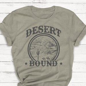 Summer Desert T-Shirt, Ladies Unisex Crewneck Shirt, Outdoor T-shirt, Cute Tshirt, Retro, Vintage, 70&#39;s, Nature, Outdoor, Gift