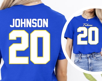 Custom Football Number T-Shirt, Jersey, Team Shirt, Personalized Name