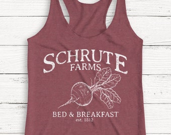 The Office Tank - Schrute Farms Tank Top - Women's Tank Top - Tank Top - Michael Scott - Jim Halpert - Scranton