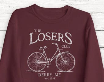 The Losers Club Sweatshirt, Vintage Bike, Sweatshirt, Stephen King's IT, IT, Pennywise, Vintage, Clown, Scary Movies, Horror