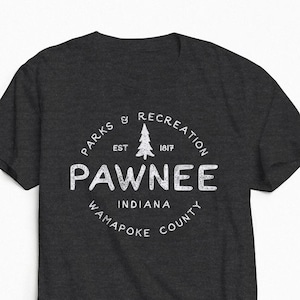 Pawnee Vintage Shirt, Parks & Rec Shirt, Vintage Shirt, Retro Shirt, Women&#39;s Shirt, Men&#39;s Shirt, Sebastian Shirt, Pawnee