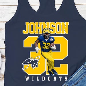 Custom Name and Number Football Player Tank, Football Tank Top, Mom Football Tank, Custom Team Name Tank, Youth Football