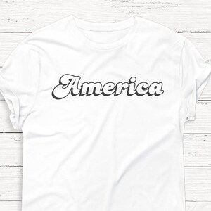 America Shirt - USA Shirt - 4th of July Shirt - Vintage - USA - America - Independence - Patriotic - Graphic Tee - Summer - American Flag