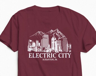 The Electric City Shirt - The Office Shirt - Unisex - Dunder Mifflin - Michael Scott - Scranton