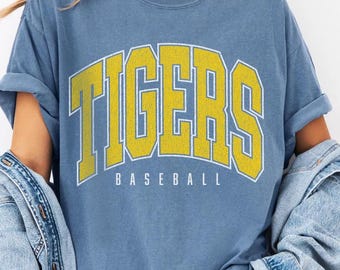 Comfort Colors Baseball Shirt, Custom Baseball Shirt, Baseball Tee, Vintage Baseball Shirt, Softball Shirt, Baseball Gift, Little League