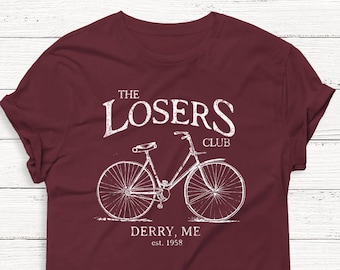 The Losers Club Shirt, Vintage Bike, Stephen King's IT, IT Movie, Pennywise, Clown, Scary, Retro, Vintage, Scary Clowns