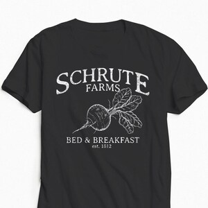 Schrute Farms tshirt, The Office Shirt, Graphic Tee, Schrute T-shirt, Schrute Beets, The Office, Tshirt image 2