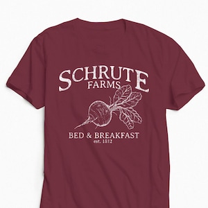 T-shirt Schrute Farms, The Office Shirt, Graphic Tee, T-shirt Schrute, Schrute Beets, The Office, Tshirt image 1