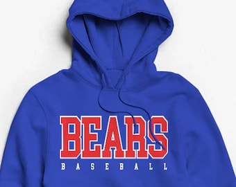 Custom Baseball Team Hoodie, Personalized Sports Pullover