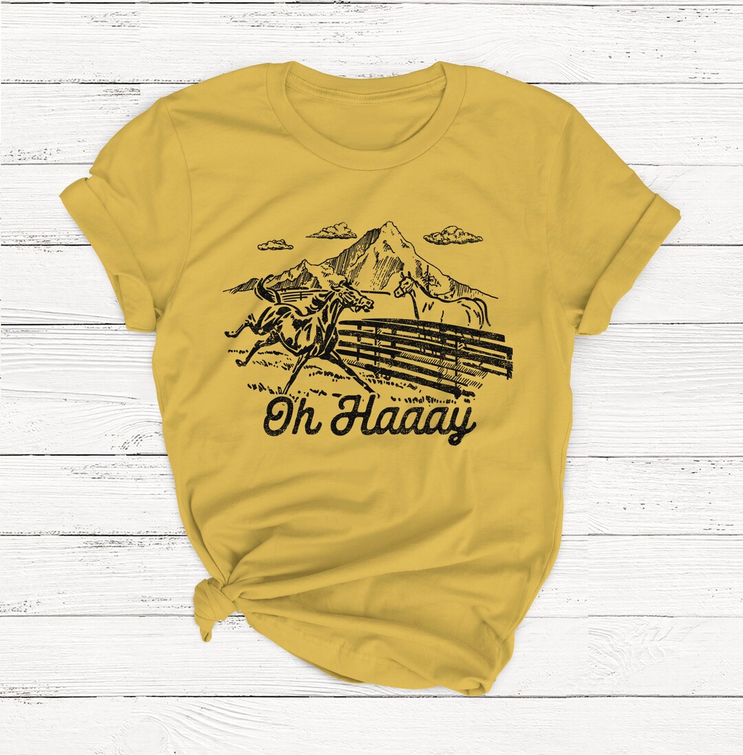 Oh Hay T-shirt, Ladies Unisex Crewneck Shirt, Rodeo, Western Shirt ...