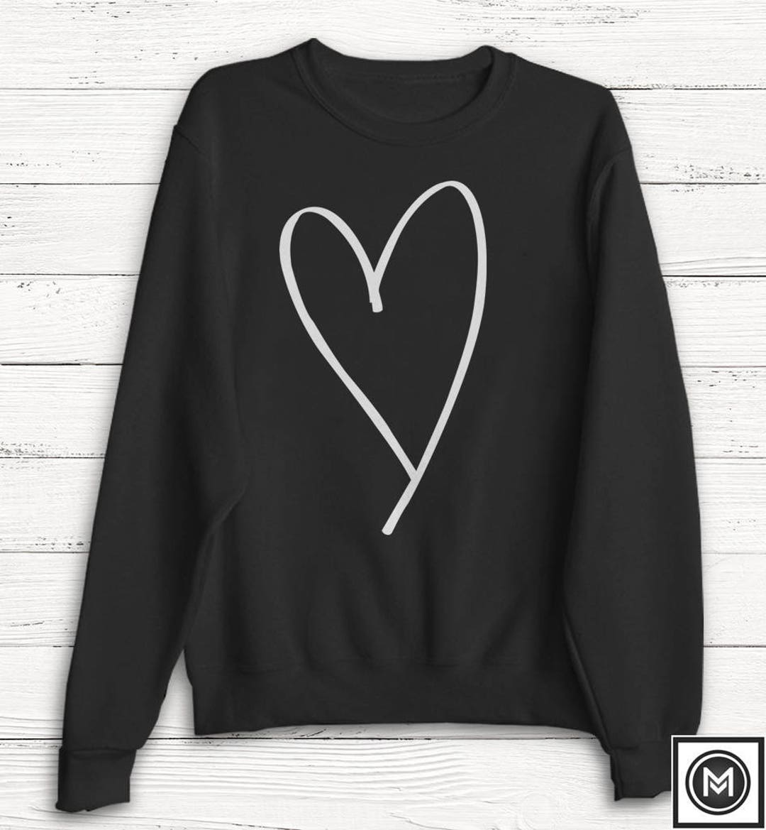 Valentine's Day Heart Round Neck Long Sleeve Sweatshirt main image 0