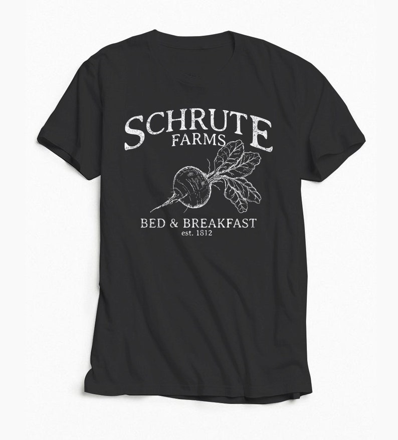 Schrute Farms tshirt, The Office Shirt, Graphic Tee, Schrute T-shirt, Schrute Beets, The Office, Tshirt image 2