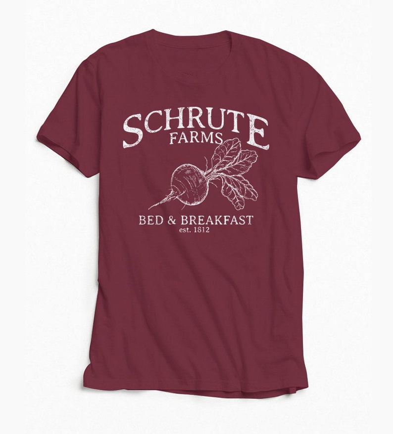 Schrute Farms tshirt, The Office Shirt, Graphic Tee, Schrute T-shirt, Schrute Beets, The Office, Tshirt image 1