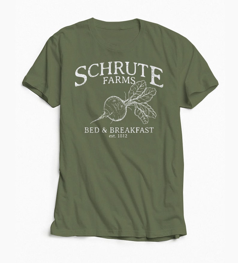 Schrute Farms tshirt, The Office Shirt, Graphic Tee, Schrute T-shirt, Schrute Beets, The Office, Tshirt image 3