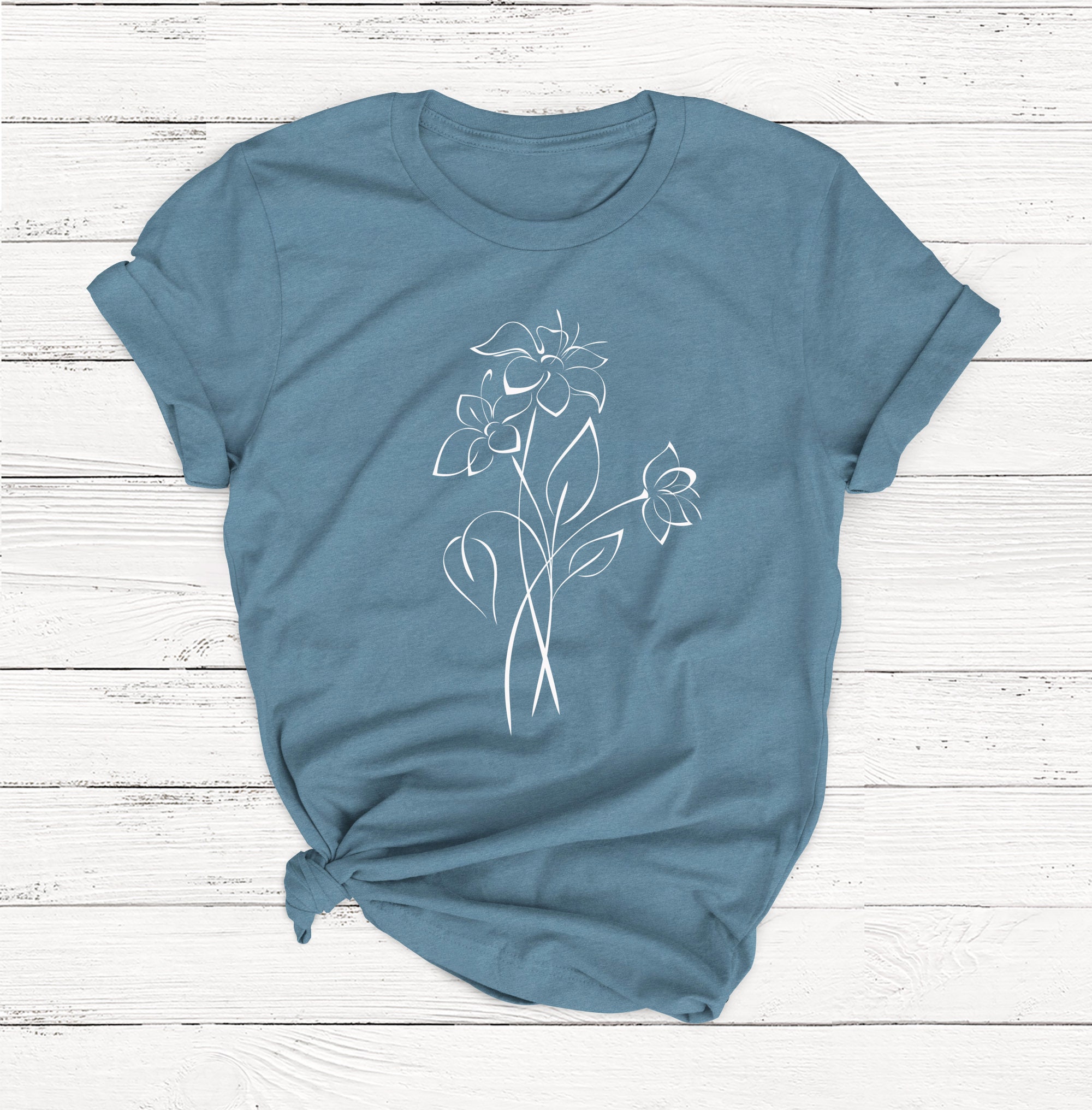 house on the hill S/S Tee（Flower）　90cm Tops | House on the Hill